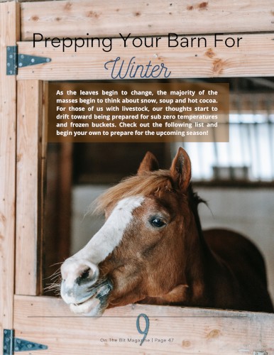 Prepping Your Barn For Winter